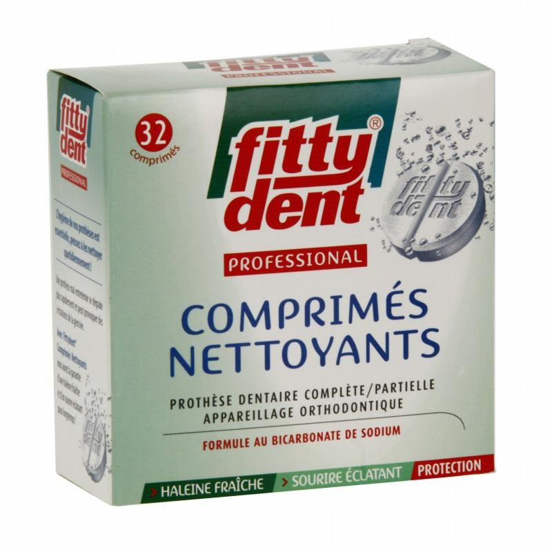 BOÎTE DE 32 COMPRIMÉS NETTOYANTS POUR PROTHÈSE DENTAIRE SENUP